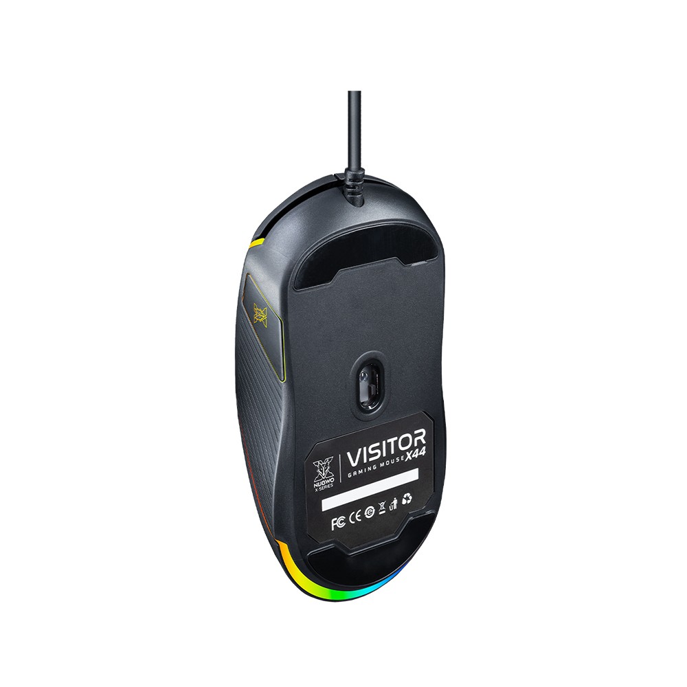 เกมมงเมาส Nubwo Gaming Mouse Visitor X44 Black