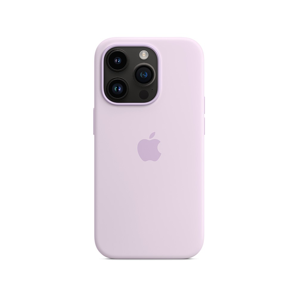 Apple Iphone Pro Silicone Case With Magsafe Lilac