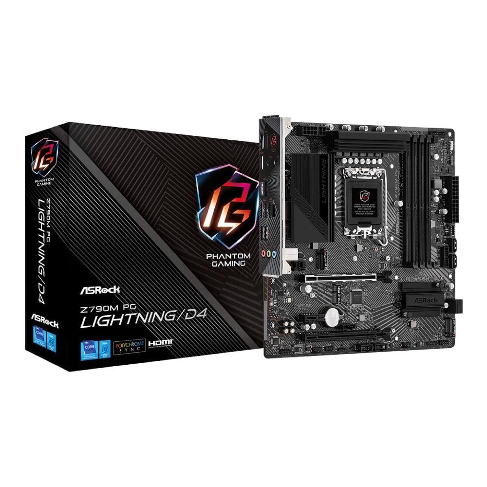 เมนบอรด ASRock Mainboard Z790M PG Lightning D4 DDR4 LGA 1700