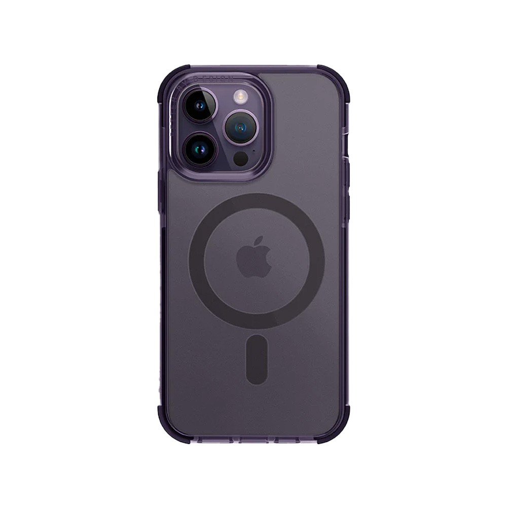 Uniq Iphone Pro Hybrid Magclick Charging Combat Purple