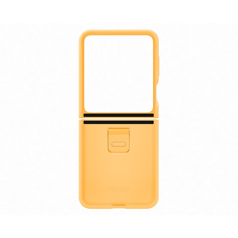 Samsung Silicone Case With Ring Flip Apricot