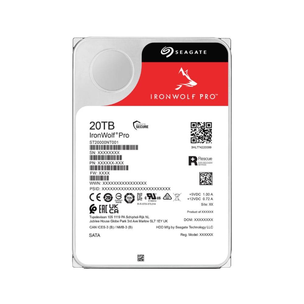 ฮารดดสก Seagate HDD 20TB 7200rpm 256MB IronWolf Pro 5 Year