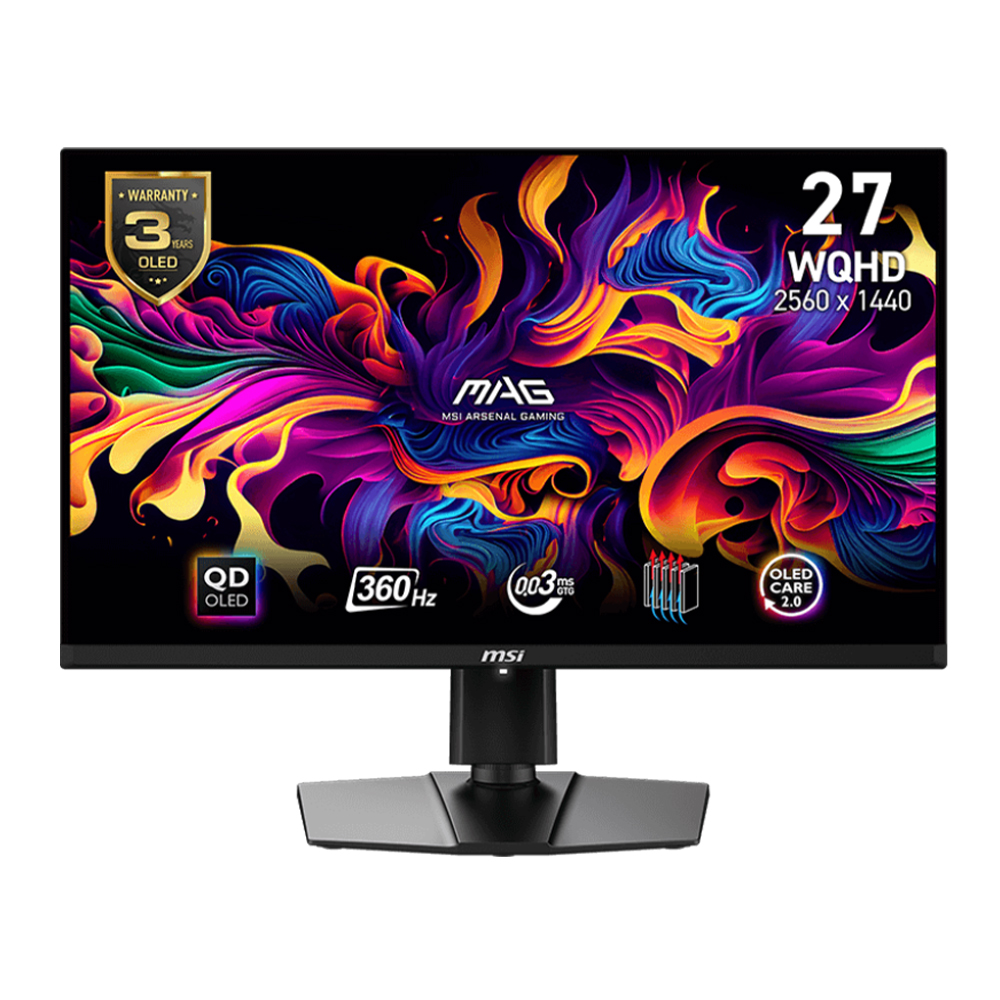 จอมอนเตอร MSI MAG 271QPX Gaming Monitor QD OLED 2K 360Hz