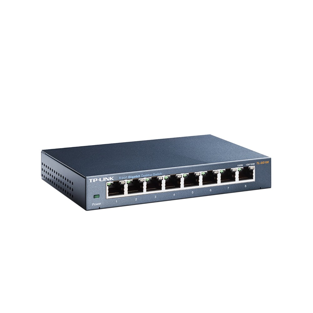 สวิตช์ฮับ TP-Link Network TL-SG108 8-Port Gigabit Switch
