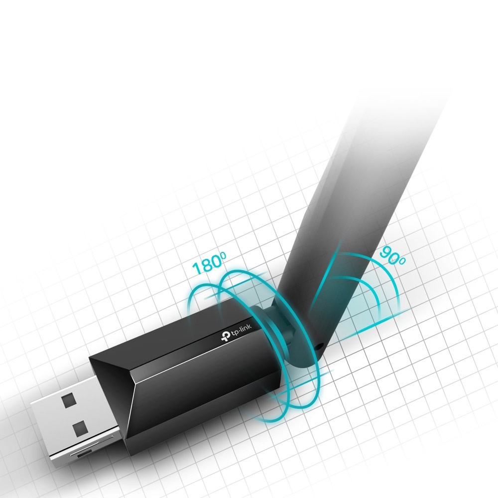 อุปกรณ์รับสัญญาณ TP-Link Network Archer T2U Plus AC600 Wireless Dual Band USB Adapter
