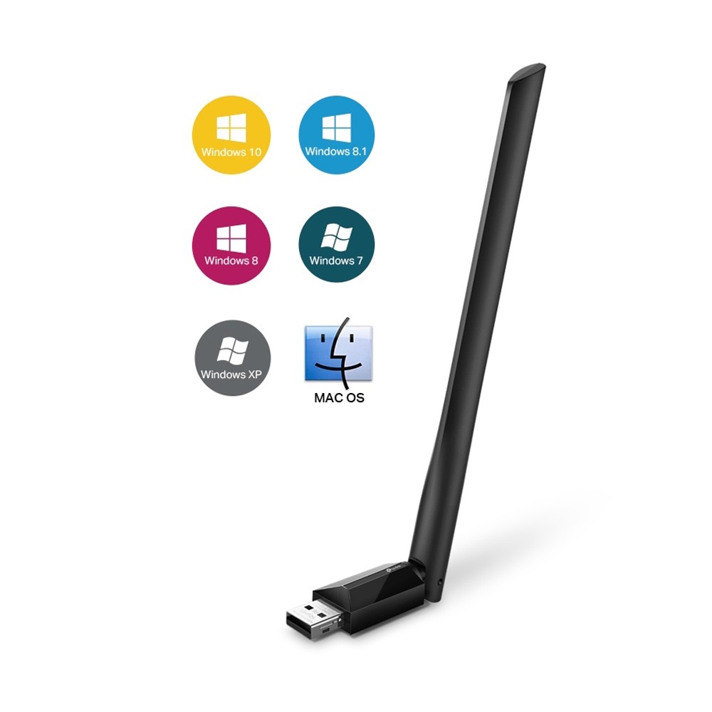อุปกรณ์รับสัญญาณ TP-Link Network Archer T2U Plus AC600 Wireless Dual Band USB Adapter