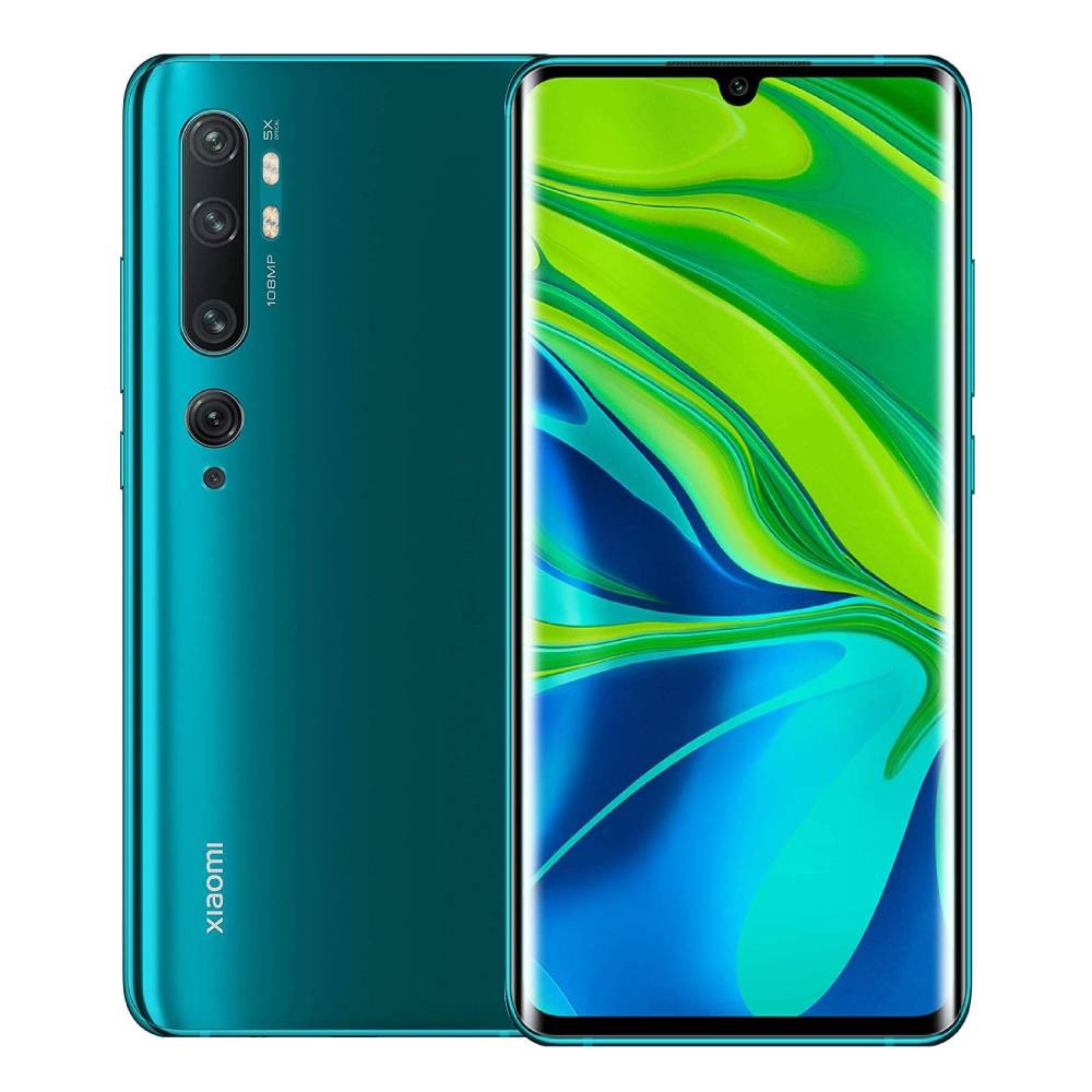 mi note 10 aurora green