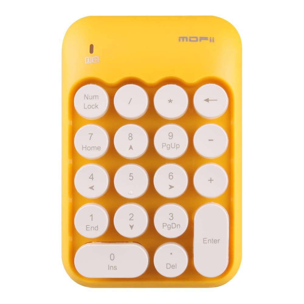 MOFii Numberic Wireless Keyboard Biscuit Yellow