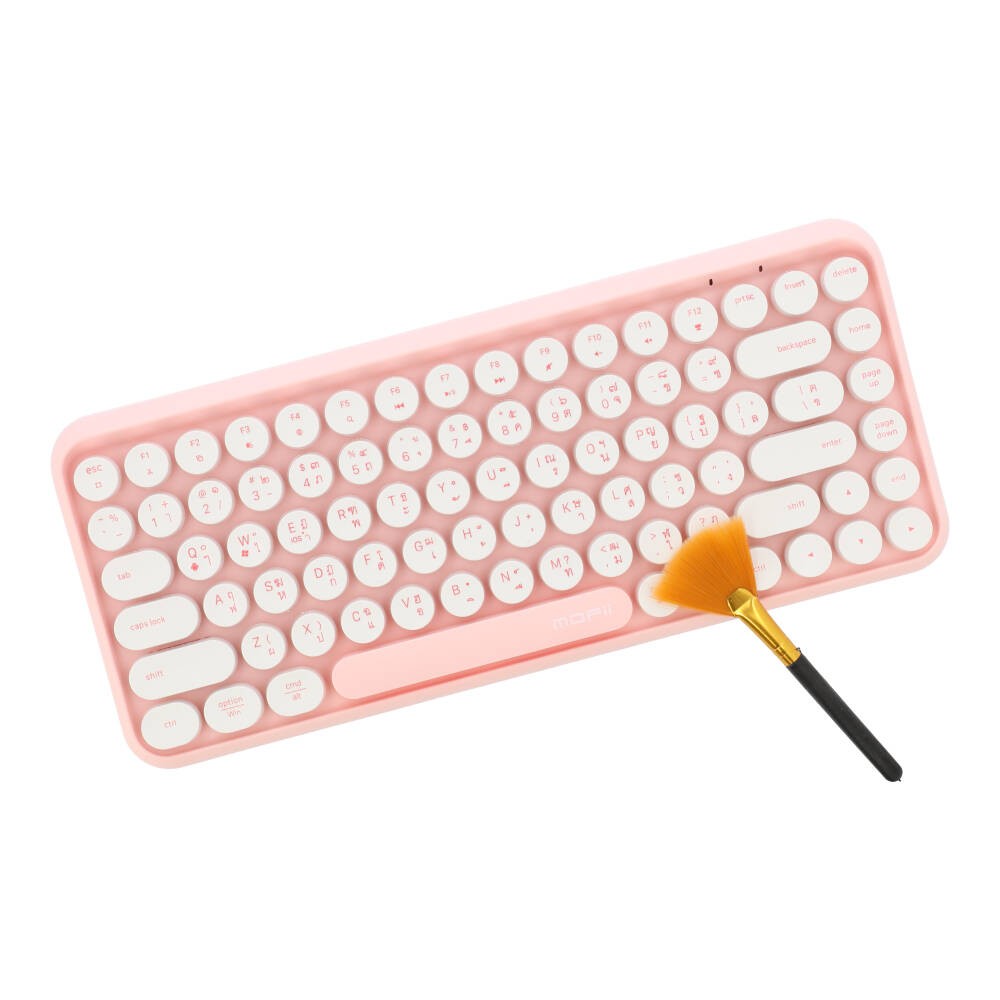 คีย์บอร์ดไร้สาย MOFii Bluetooth Keyboard Waffle Pink (TH/EN)