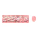 เมาส์และคีย์บอร์ดไร้สาย MOFii Wireless Mouse + Keyboard Sweet Mixed Pink (TH/EN)