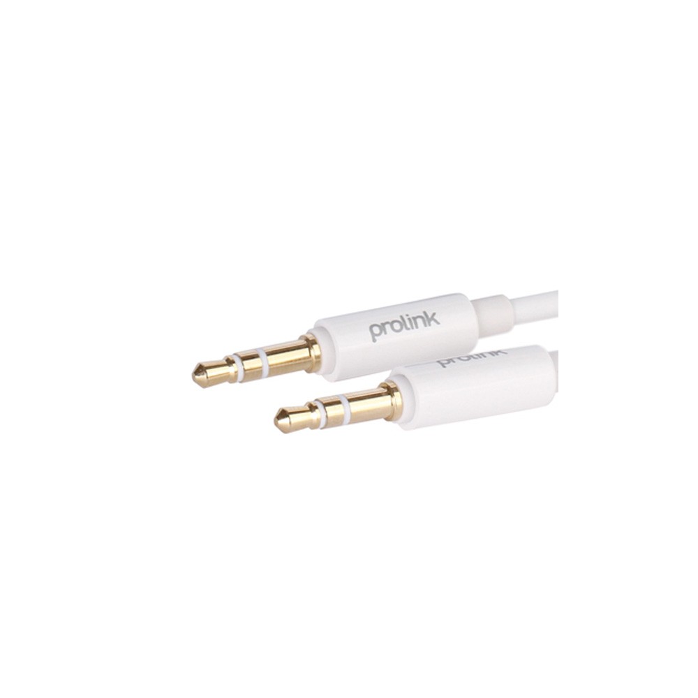 Prolink Audio 3.5mm to 3.5mm Cable 2M. White (MP146)