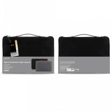 JCPAL Carrybag for MacBook/Laptop 13 inch Nylon Business Style Sleeve Black