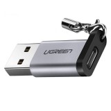 หัวแปลง Ugreen Adapter Connector USB-A Male to USB-C (3.0A) Gray (50533)