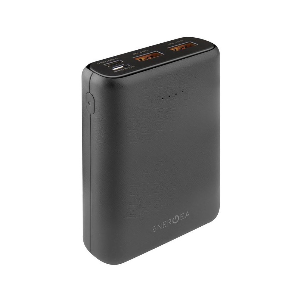 Energea Power Bank 10000 mAh 2 x USB-A / 1 x USB-C (PD) / Compact PQ1201 Black