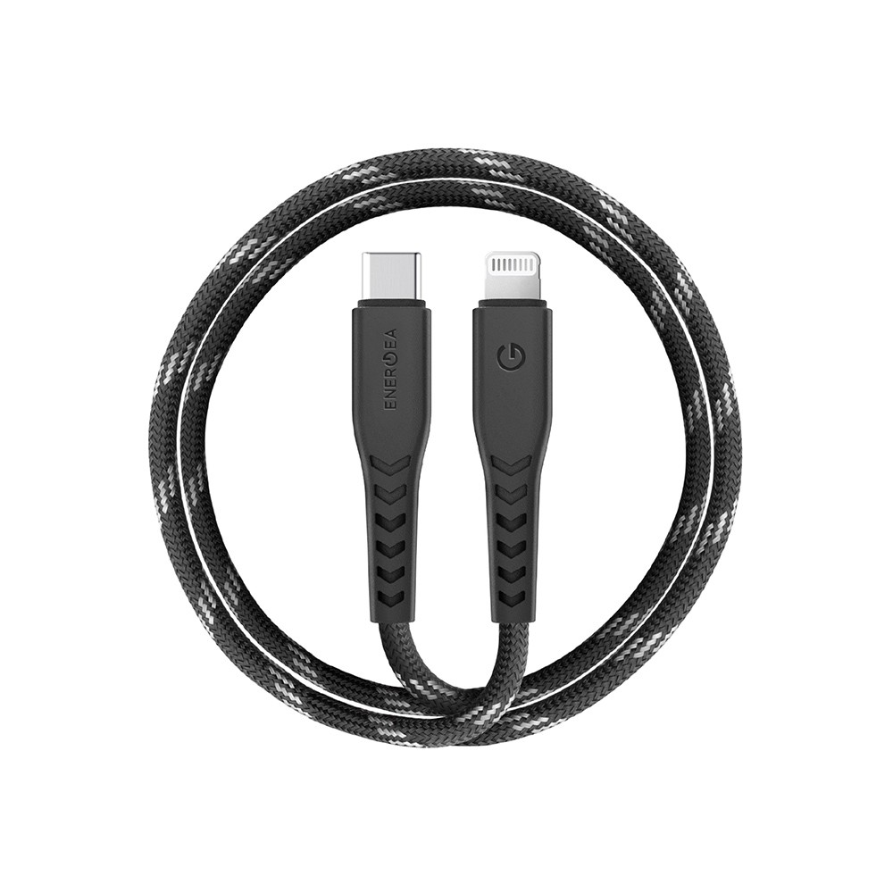 Energea Lightning to USB-C Cable NYLOFLEX (MIF) 1.5M. Black