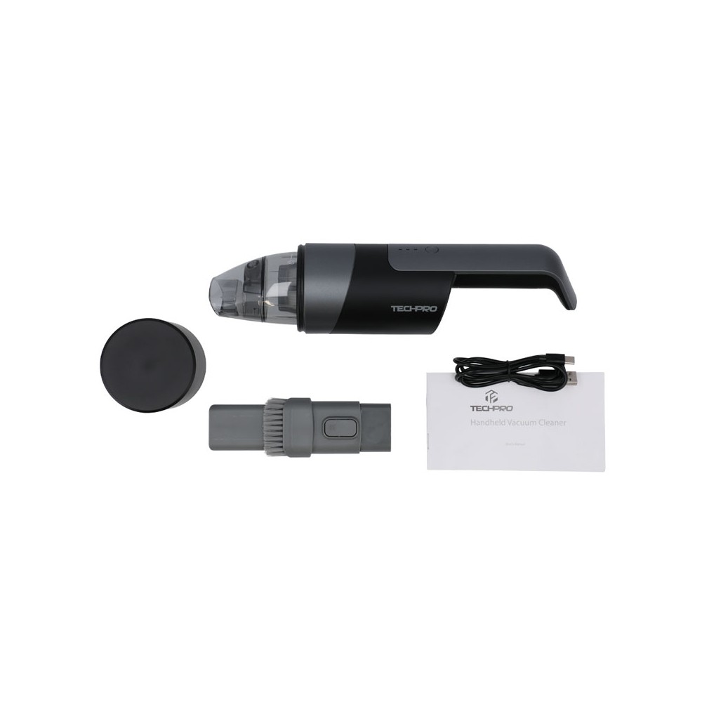 TECHPRO เครื่องดูดฝุ่นในรถ Car Cordless Vacuum Cleaner Black