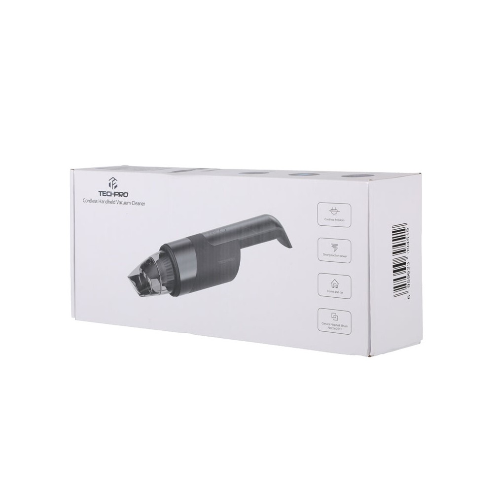 TECHPRO เครื่องดูดฝุ่นในรถ Car Cordless Vacuum Cleaner Black