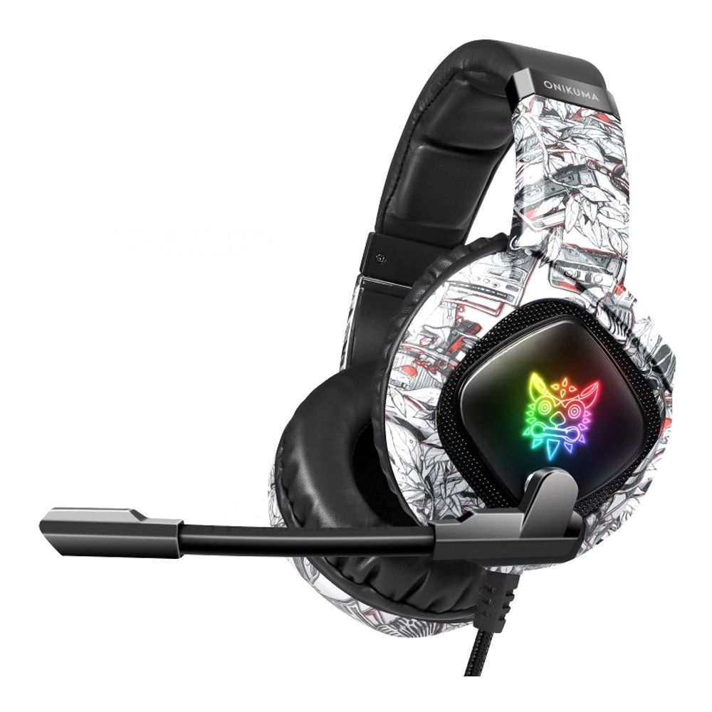 หูฟังเกมมิ่ง Onikuma Gaming Headset K19 Camouflage White