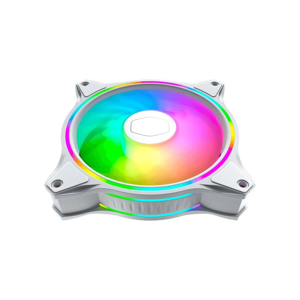 พัดลมคอม Cooler Master MasterFan MF120 HALO White Edition ARGB