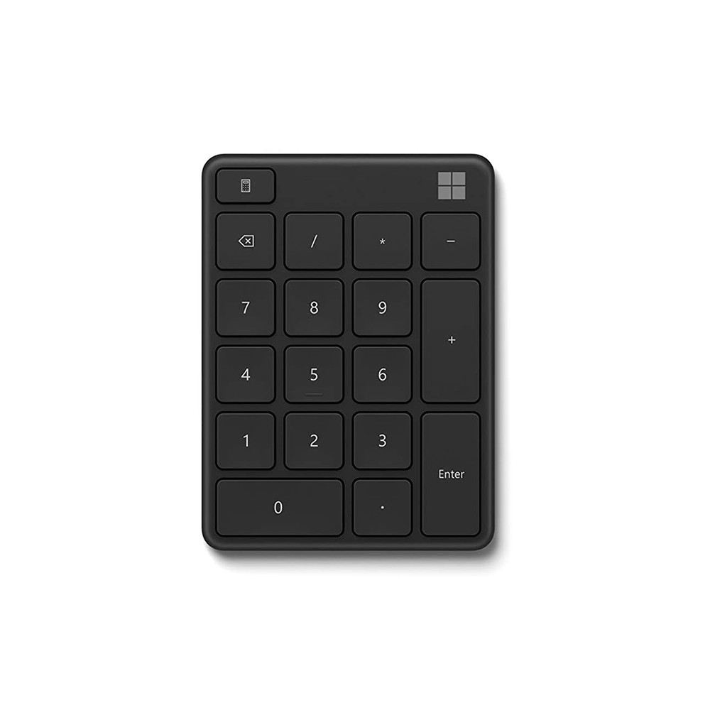 แป้นพิมพ์ตัวเลข Microsoft Bluetooth Numpad Black