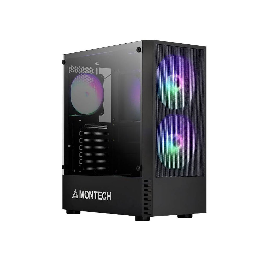 เคสคอมพิวเตอร์ Montech Computer Case X2 Mesh Black RGB