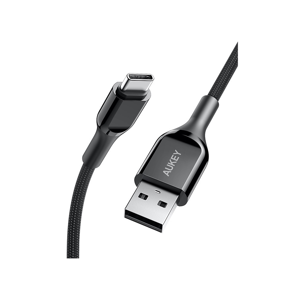 สายชาร์จ AUKEY USB-A to USB-C 2 เมตร Black