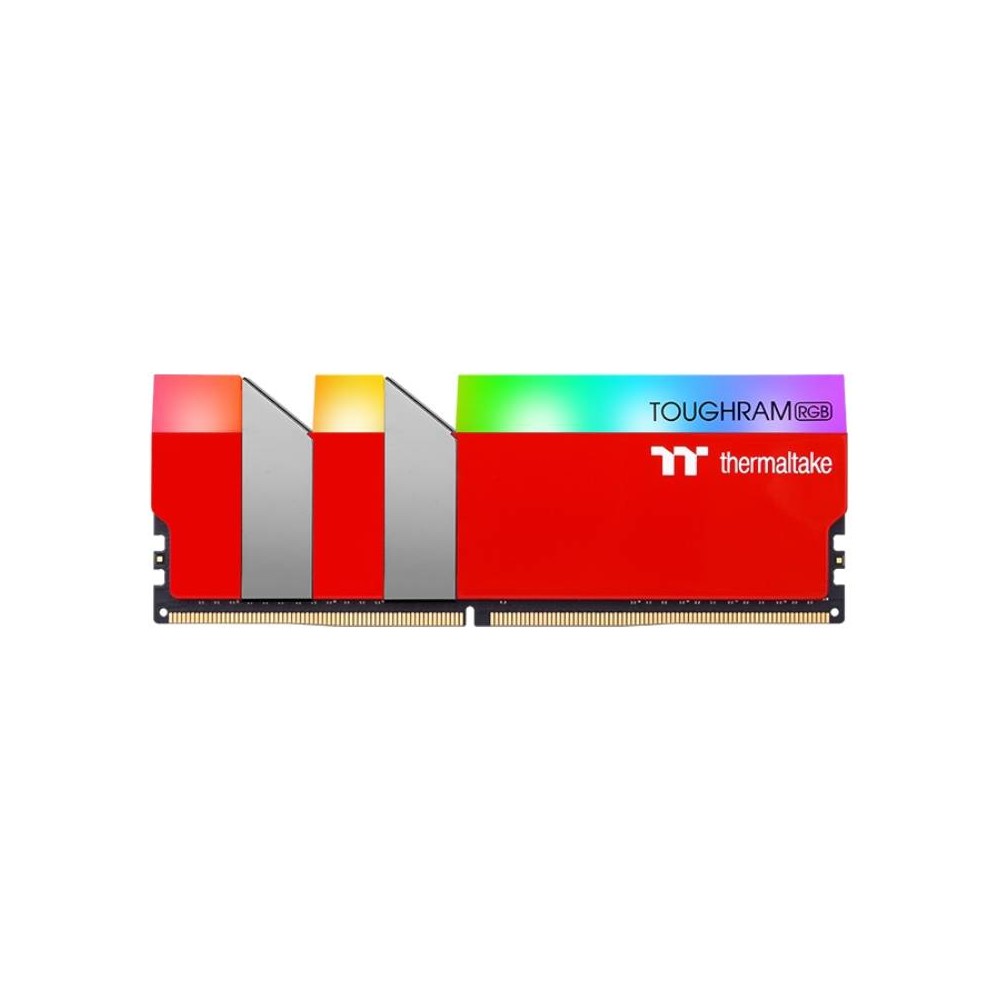 Rgb Racing Red แรมพีซี Thermaltake Ram PC DDR4 16GB/3600MHz. CL18 (8GBX2) TOUGHRAM RGB ...