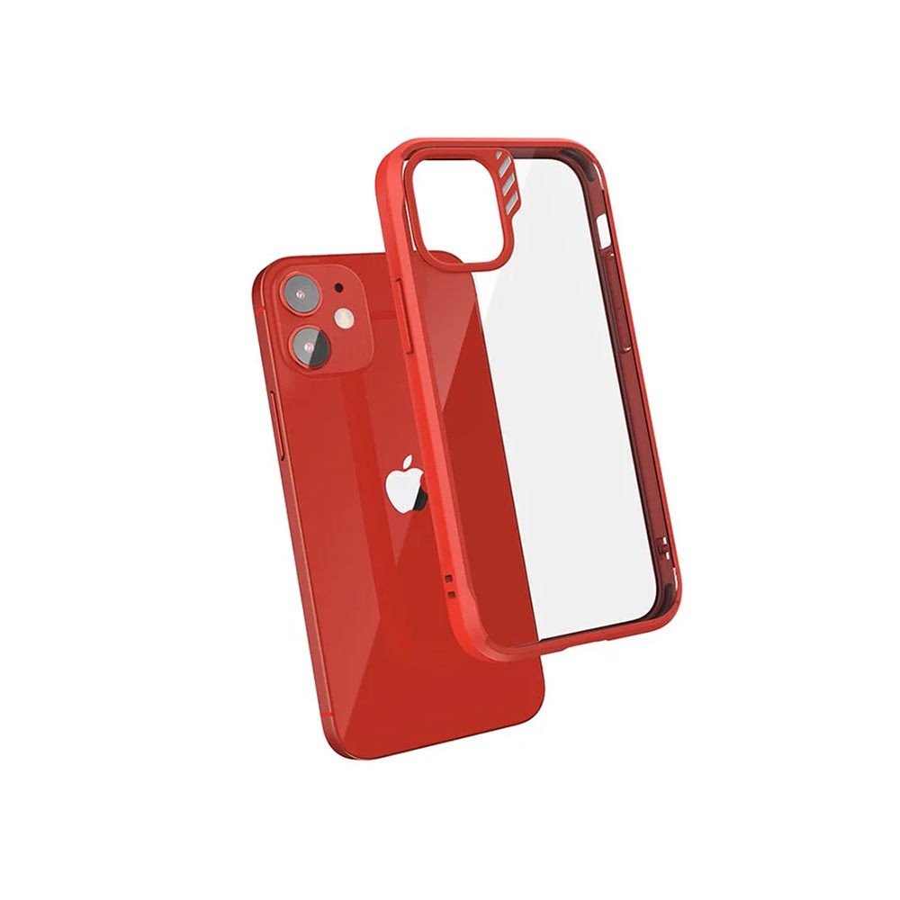 JTLEGEND Casing for iPhone 12/12 Pro (6.1) Hybrid Cushion DX Case Red