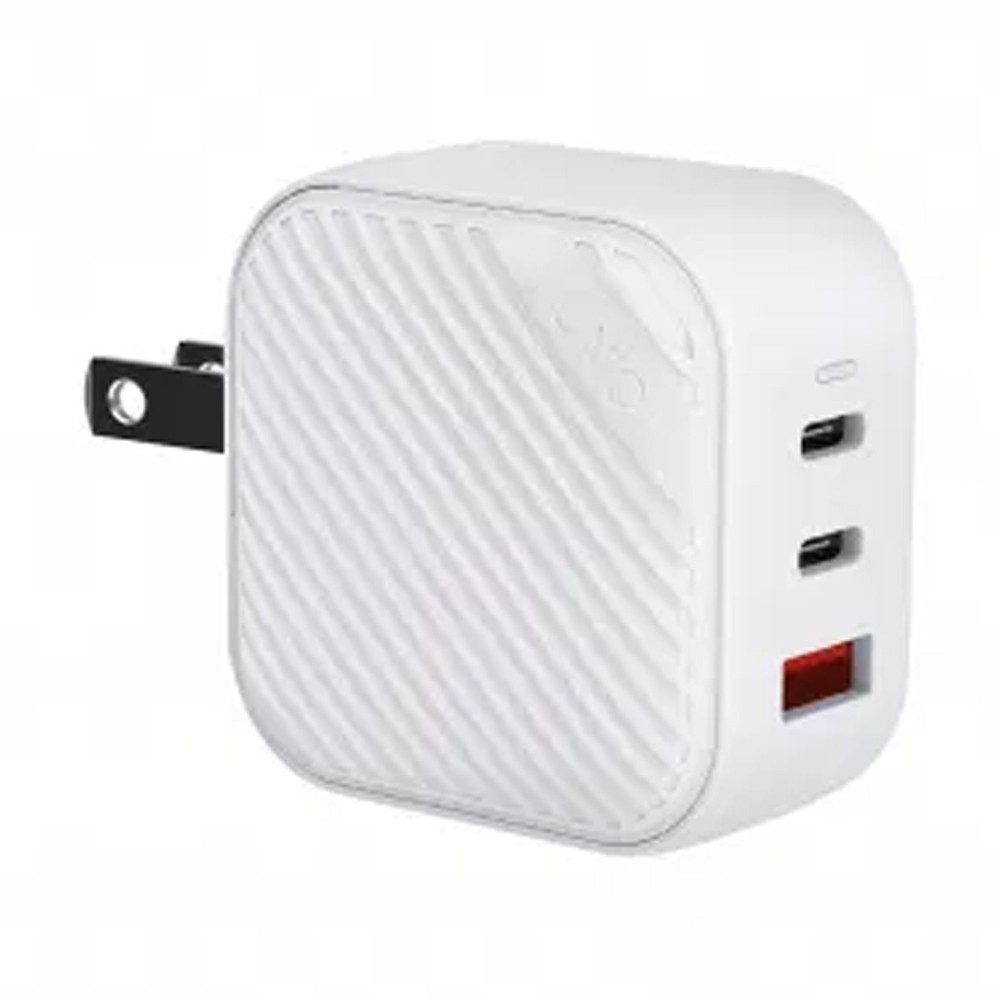 Uniq Wall USB Charger 1 USB-A / 2 USB-C (PD66W) Verge Pro GaN White