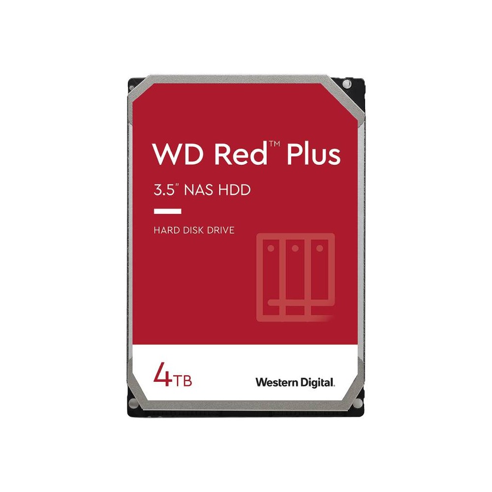 WD HDD PC 4TB 5400RPM SATA III (6GB/s) 128MB RED Plus for NAS -3Year