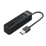 CS@ Orico USB HUB 3-ports with Card Reader (TWU32-3ATS) Black