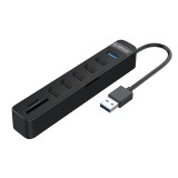 CS@ Orico USB HUB 6-ports with Card Reader (TWU32-6ATS) Black