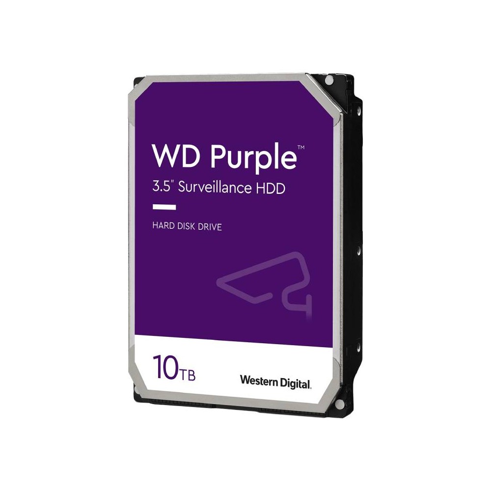WD HDD PC 10TB 7200RPM SATA III (6GB/s) 256MB For CCTV Purple - 3 Year