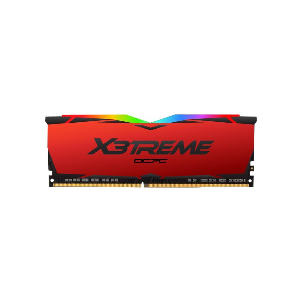 แรมพีซี OCPC DDR4 16GB/3200MHz.CL16 (8GBx2) X3TREME RGB AURA (RED)