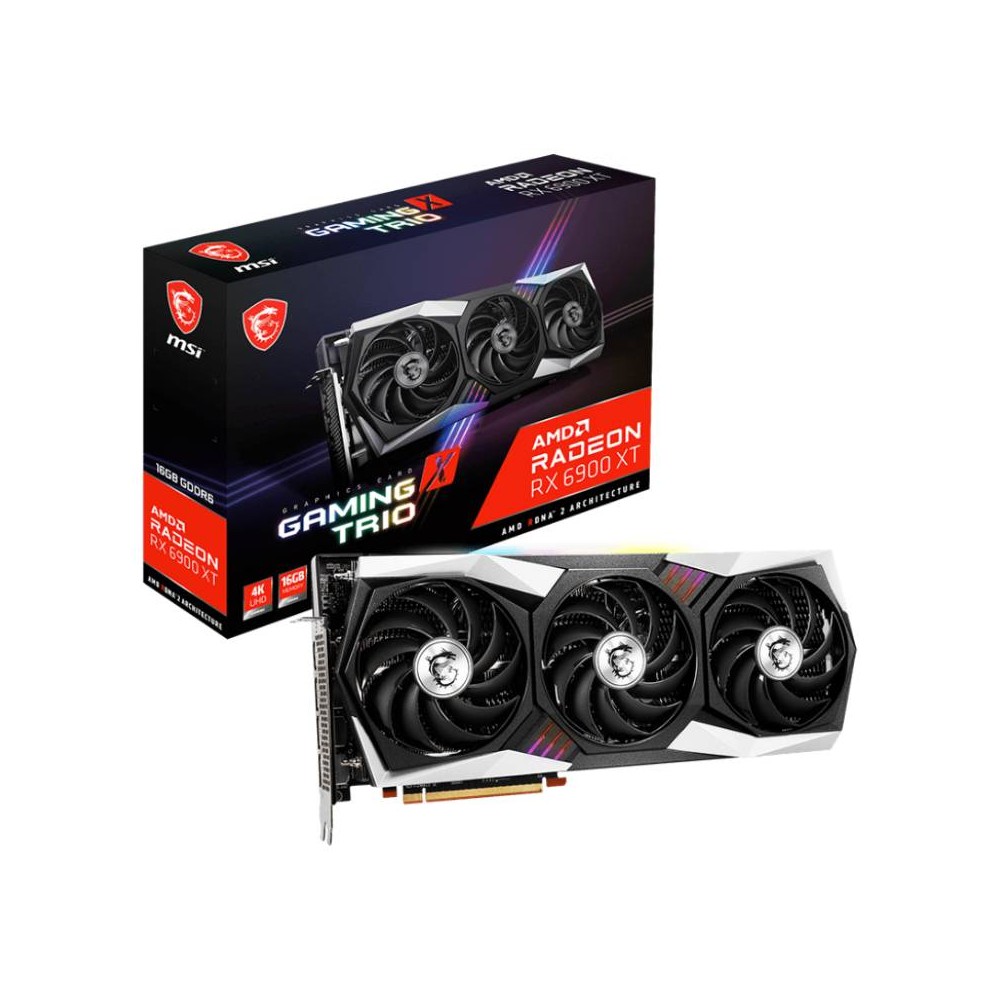 กราฟฟิคการ์ด MSI VGA Radeon RX 6900 XT GAMING X TRIO 16GB GDDR6 256-bit