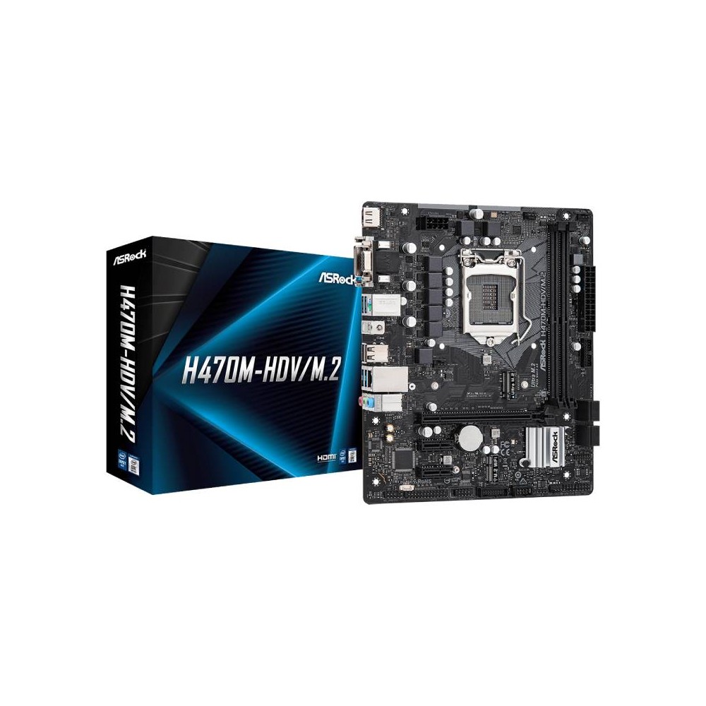 ASRock Mainboard H470M-HDV/m2 LGA 1200