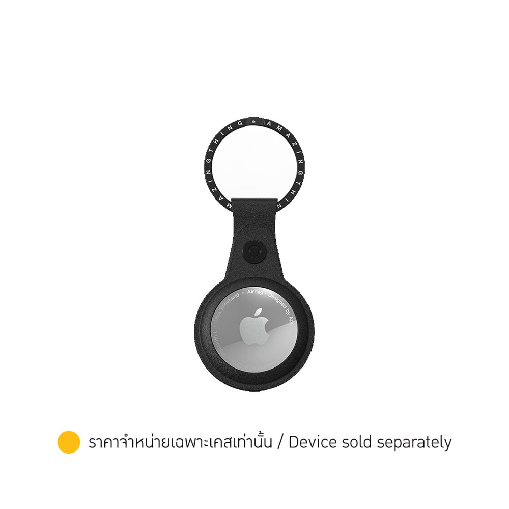 AMAZINGthing Casing for AirTag AirCharm Oxford - Galaxy Black
