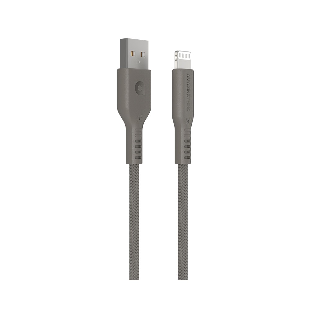 AMAZINGthing Lightning Cable Anti Microbial Speed Pro Zeus 1.1M. Gray