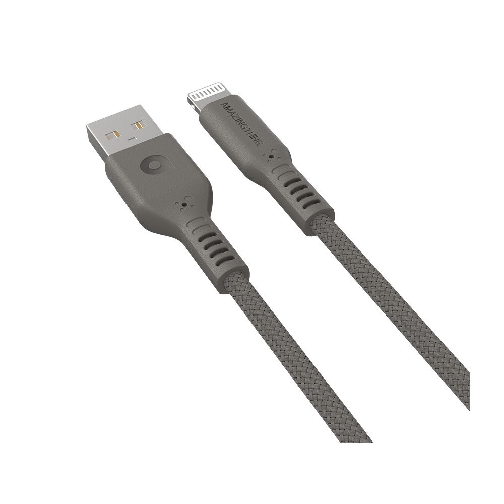 AMAZINGthing Lightning Cable Anti Microbial Speed Pro Zeus 1.1M. Gray