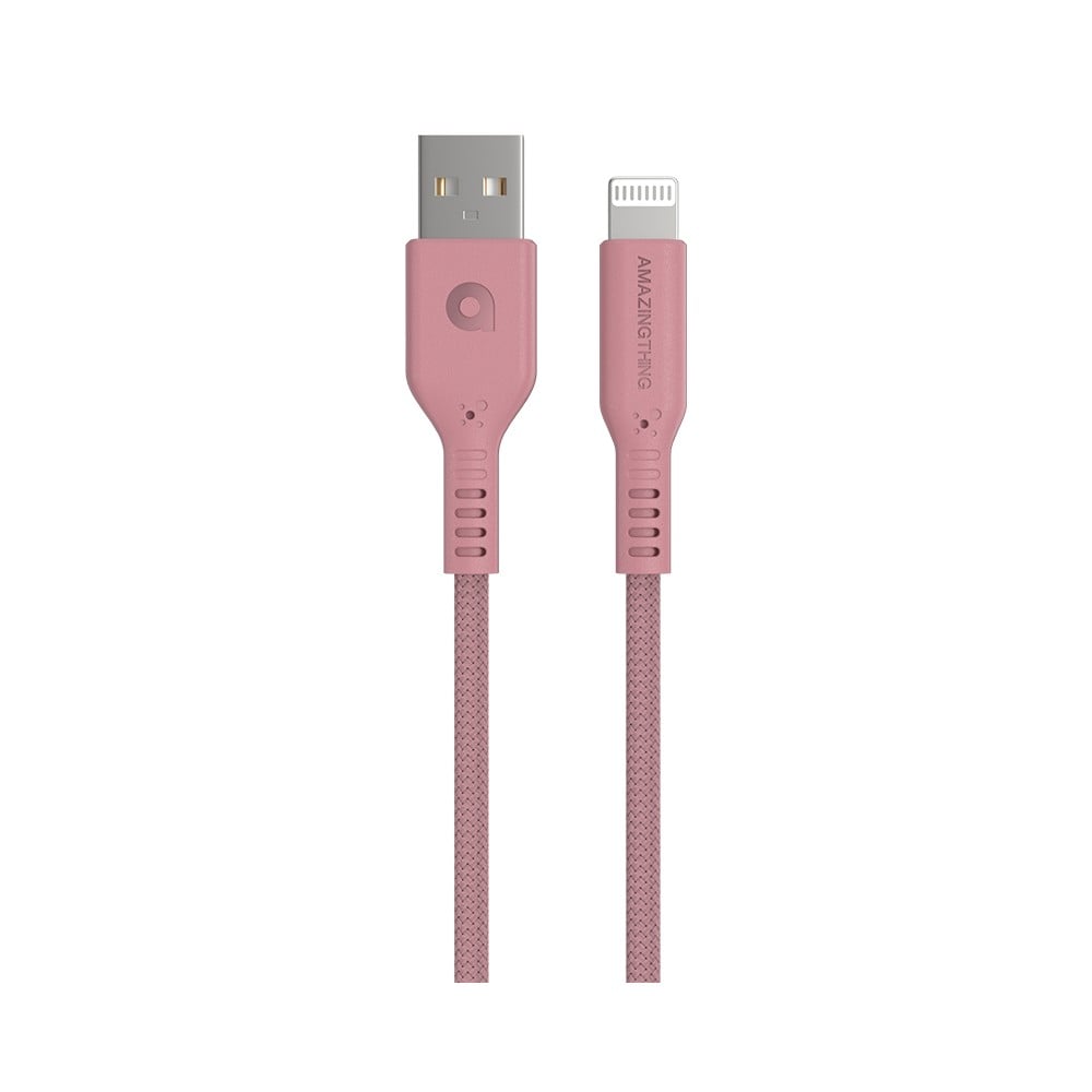 AMAZINGthing Lightning Cable Anti Microbial Speed Pro Zeus 1.1M. Pink