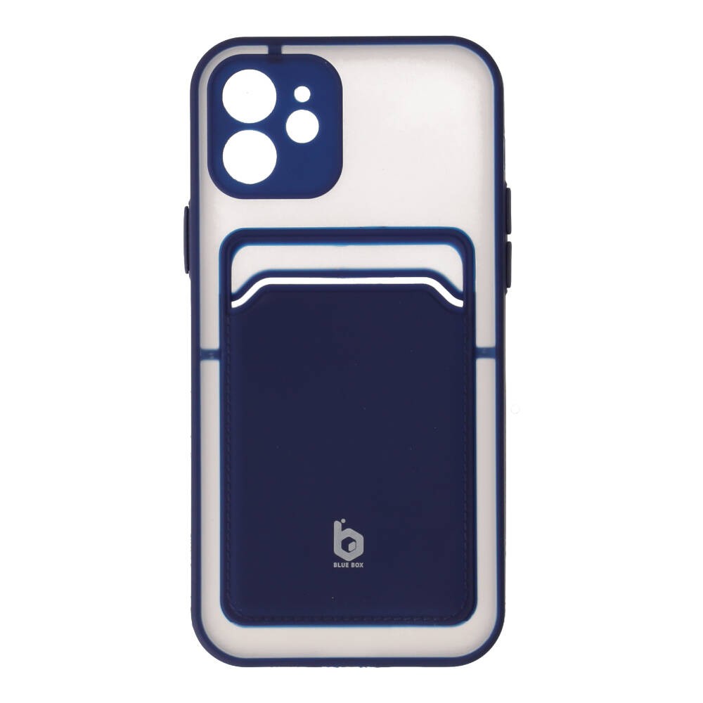 เคส Blue Box iPhone 12/12 Pro Clear Wallet PC+TPU Navy
