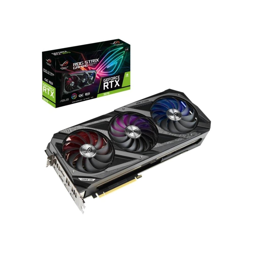 กราฟฟิคการ์ด ASUS VGA ROG-STRIX-RTX3070TI-O8G-GAMING 8GB GDDR6X 256-bit