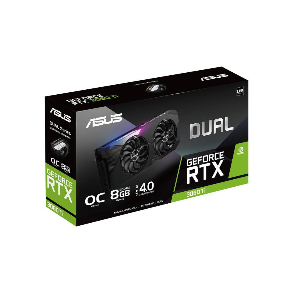 กราฟฟิคการ์ด ASUS VGA DUAL-RTX3060TI-O8G-V2 LHR 8GB GDDR6 256-bit