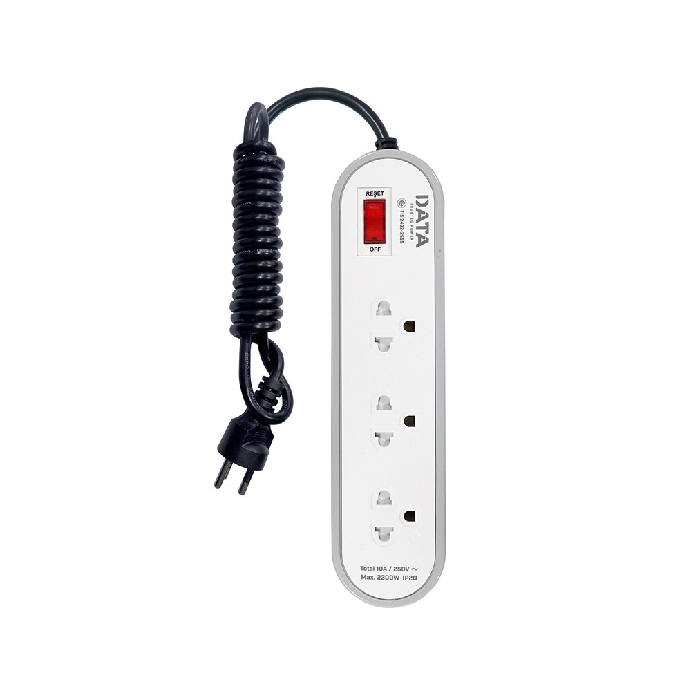 ปลั๊กไฟ DATA 3 Way 1 Switch 3M. AP3146 Gray