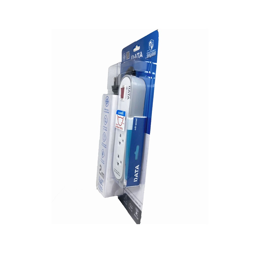 ปลั๊กไฟ DATA Plug 3 Way 1 Switch 3M. AP3146 Gray