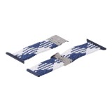 สาย Blue Box Braided Apple Watch Strap 42/44 Blue/White