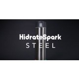 HIDRATESPARK STEEL Smart Water Bottle 17oz Chug Lid - Brushed