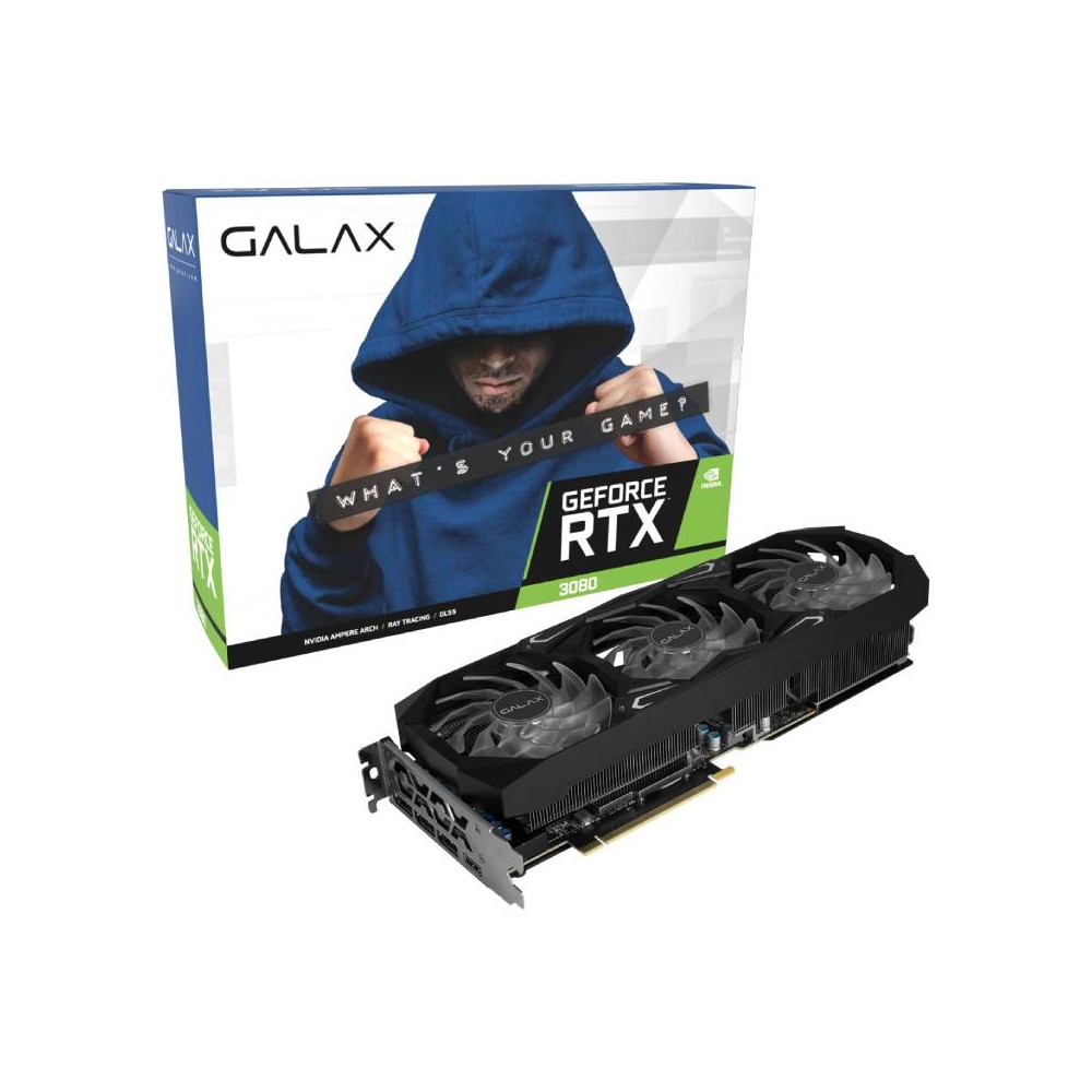 การ์ดจอ GALAX RTX 3080 SG (1-Click OC) LHR 10GB GDDR6X 320-bit