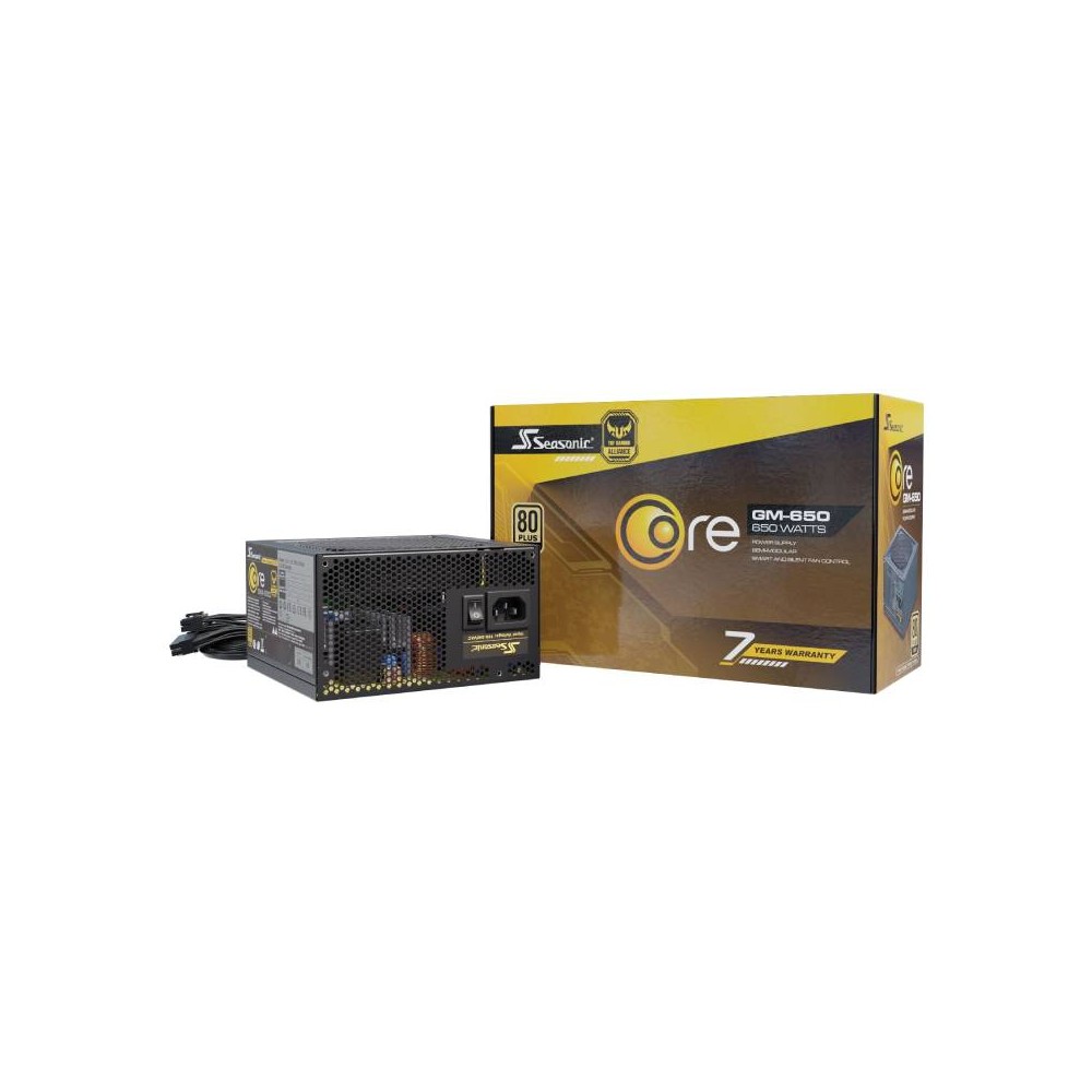 อุปกรณ์จ่ายไฟ Seasonic Power Supply CORE GM 650Watt 80+Gold - 5Year