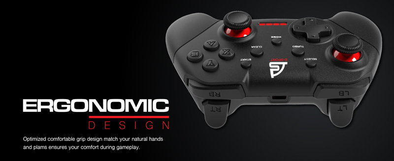 Signo Controller จอยสติ๊ก Signo Gaming Controller Wireless Modelos WC-691 Black
